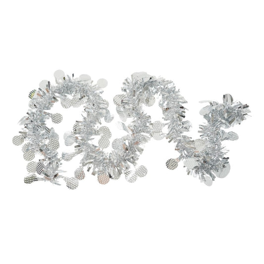 Beteala Craciun, Vivimall, argintiu, marimea:  2 m x 11 cm x 9 cm material:folie PVC, interior/exterior - vivimall.ro