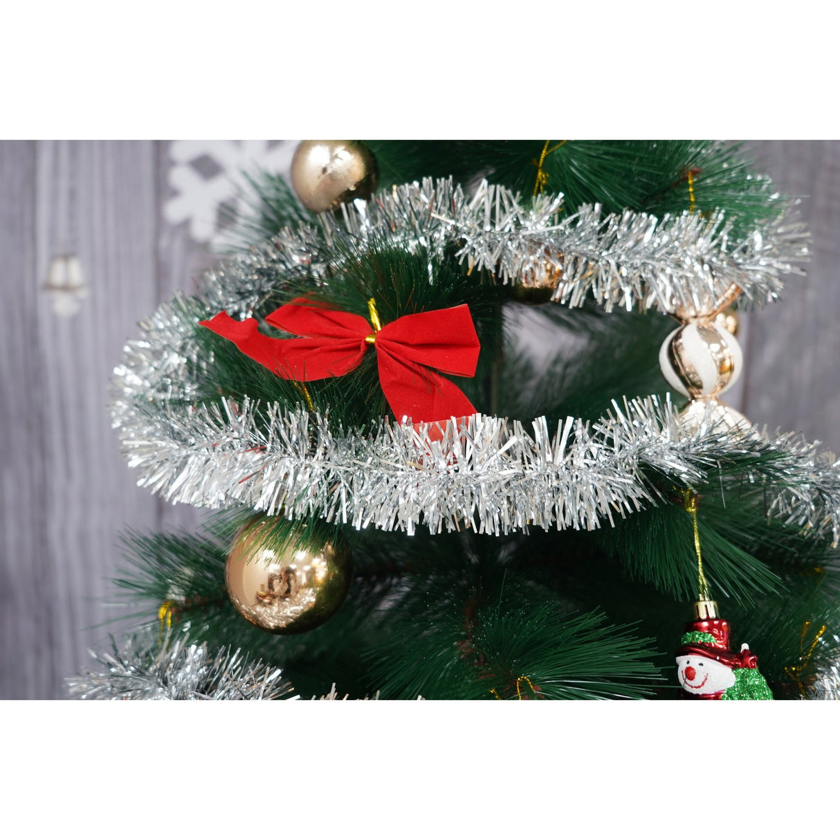 Beteala Craciun, Flippy, argintiu, marimea: 2 m x 5 cm material:folie PVC, interior/exterior - vivimall.ro