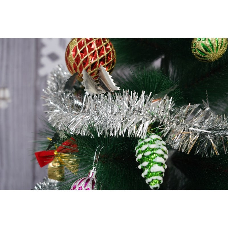 Beteala Craciun, Flippy, argintiu, marimea: 2 m x 9 cm x 5 cm material:folie PVC, interior/exterior - vivimall.ro