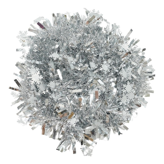 Beteala Craciun, Vivimall, argintiu, marimea:  2 m x 9 cm x 9 cm material:folie PVC, interior/exterior - vivimall.ro