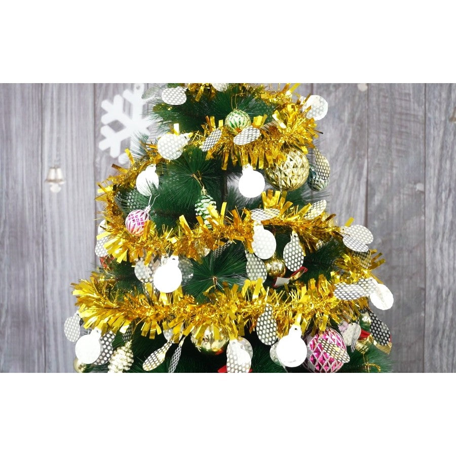 Beteala Craciun, Flippy, auriu, marimea:  2 m x 11 cm x 9 cm material:folie PVC, interior/exterior - vivimall.ro