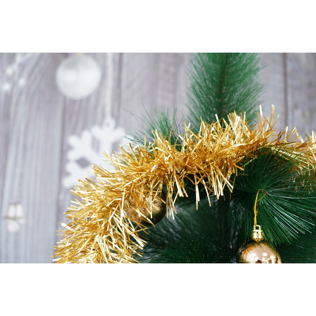 Beteala Craciun, Flippy, auriu, marimea: 2 m x 9 cm material:folie PVC, interior/exterior - vivimall.ro