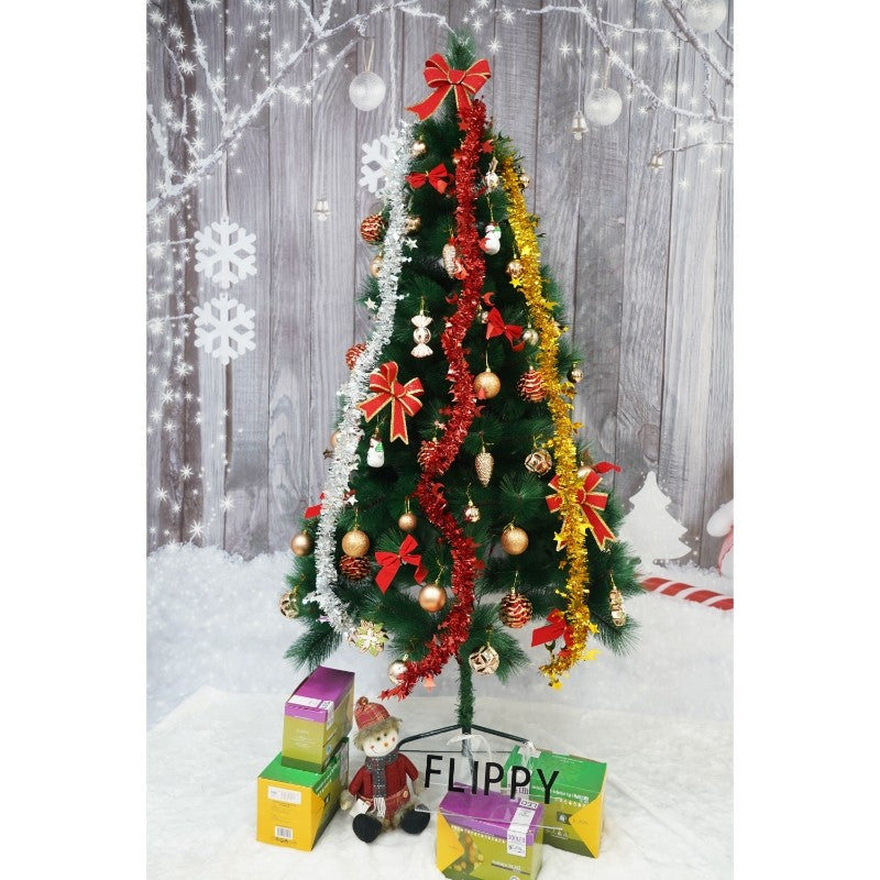 Beteala Craciun, Flippy, auriu, marimea: 2 m x 9 cm x 5 cm material:folie PVC, interior/exterior - vivimall.ro