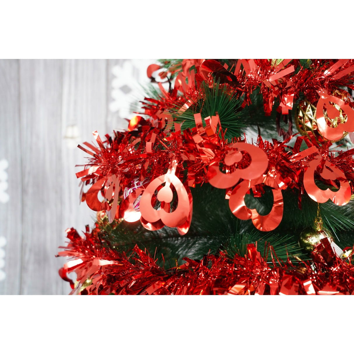 Beteala Craciun, Flippy, roșu, marimea:  2 m x 11 cm x 9 cm material:folie PVC, interior/exterior - vivimall.ro