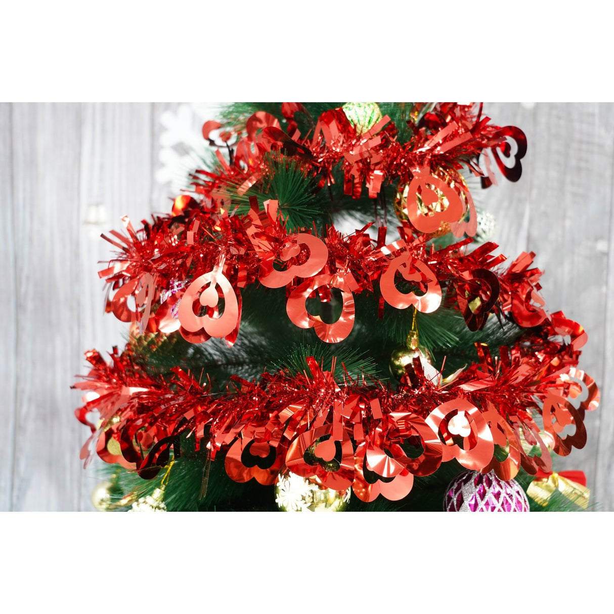 Beteala Craciun, Flippy, roșu, marimea:  2 m x 11 cm x 9 cm material:folie PVC, interior/exterior - vivimall.ro