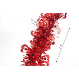 Beteala Craciun, Flippy, roșu, marimea:  2 m x 11 cm x 9 cm material:folie PVC, interior/exterior - vivimall.ro