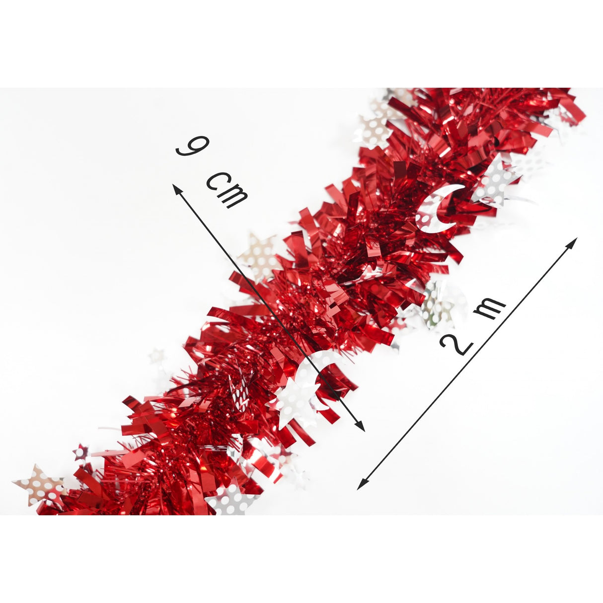 Beteala Craciun, Flippy, roșu, marimea: 2 m x 9 cm x 9 cm material:folie PVC, interior/exterior - vivimall.ro