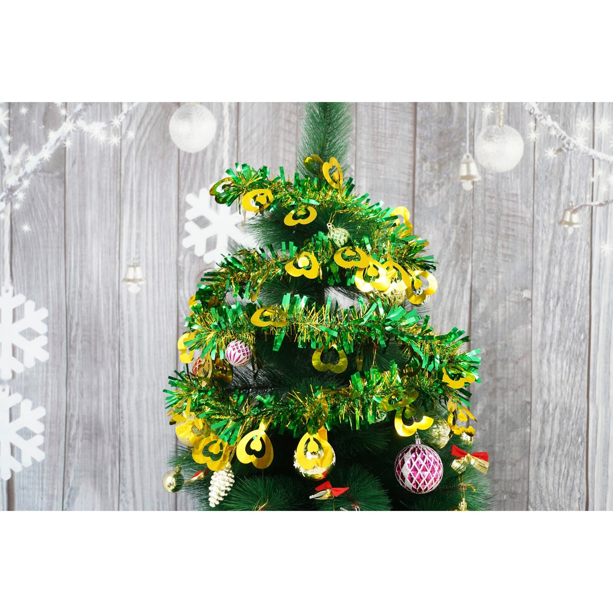 Beteala Craciun, Flippy, verde, marimea:  2 m x 11 cm x 9 cm material:folie PVC, interior/exterior - vivimall.ro