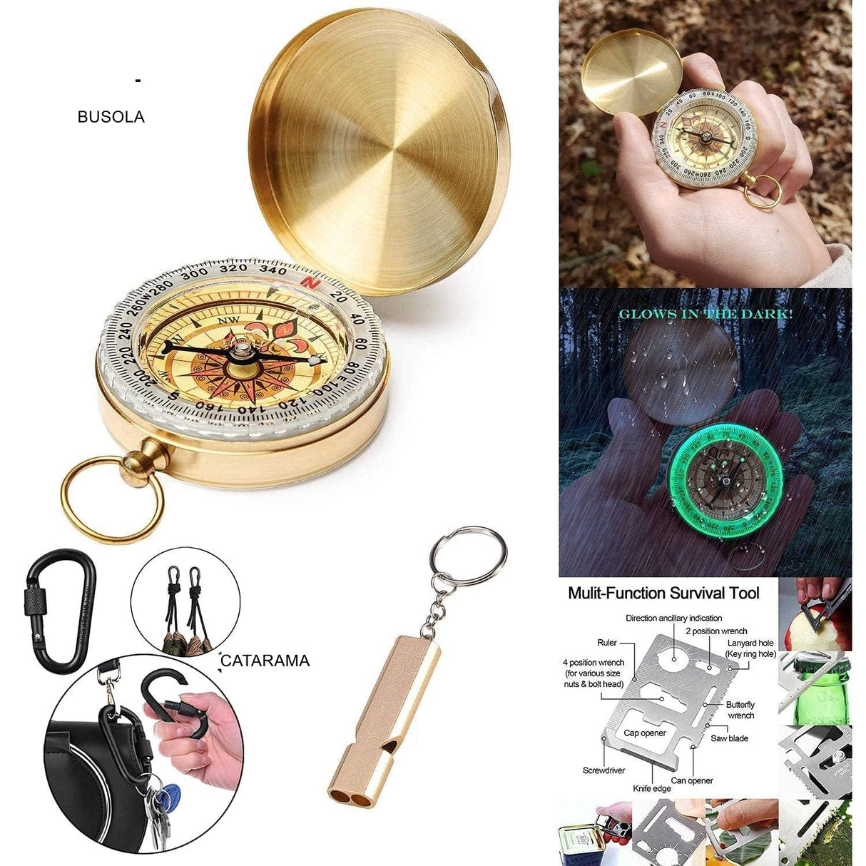 Kit supravietuire multifuncional Vivimall, 40 de Instrumente Profesionale, Echipament de prim-ajutor, Drumetie, Camping - vivimall.ro