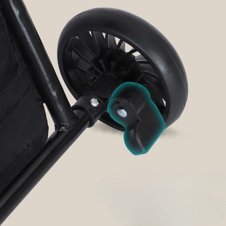 Carucior Sport Flippy 3in1, 6-36 Luni, Reversibil, Pliabil, Tavita pentru Masa, Pozitie de Somn, Centura de Siguranta, Roti 360, Suport Pahar, Copertina pentru Soare, 32x63x95cm, Negru Model Pisicute - vivimall.ro