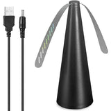 Ventilator Exterior, Vivimall, Repelent pentru Muste/Tantari, Cablu USB, Slot Baterii, 9 x 9 x 20 cm, Negru - vivimall.ro