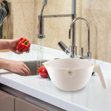 Bol 2 în 1 cu sistem de scurgere, material rezistent | KitchenFlow - vivimall.ro