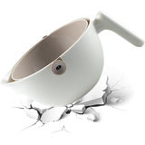 Bol cu Doua Straturi, Vivimall, pentru Fructe, Legume, cu Cos de Scurgere a Apei, 2L, din ABS+PP, 29.9 x 22.5 x 11.8 cm, Alb - Gri - vivimall.ro