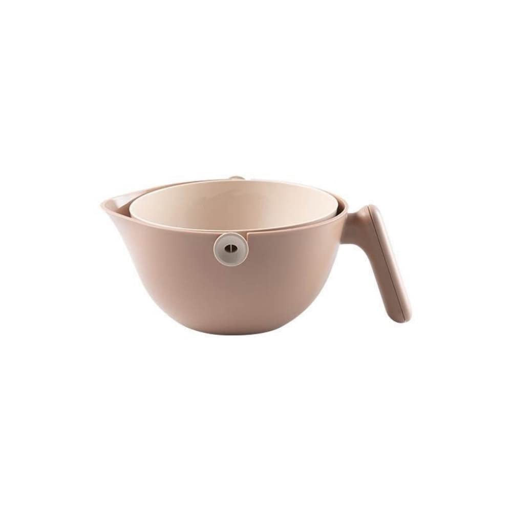 Bol 2 în 1 cu sistem de scurgere, material rezistent | KitchenFlow - vivimall.ro