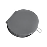 Bol Dublu pentru Animalul de Companie, Vivimall, din Silicon, Pliabil, Inaltime Reglabila, Antialunecare, 42 x 21 x 5 cm, Gri - vivimall.ro