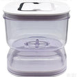 Borcan pentru Muraturi, Vivimall, cu Separator pentru Lichide, Ermetic, Termorezistent, Tip Clepsidra, 1400 ml, ABS, Alb, 13.5x9.5 cm - vivimall.ro