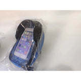 Borseta bicicleta impermeabila cu husa pentru telefon Flippy, montare pe ghidon, compatibila cu telefoane de pana la 16 cm, spatiu depozitare, 18.5x9.5 cm, albastru - vivimall.ro