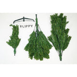 Brad artificial de Craciun, clasic, pentru interior/exterior, inaltime 210 cm, diametru 125 cm, 957 ramuri, Vivimall, verde, suport metalic inclus - vivimall.ro