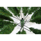 Brad artificial de Craciun, clasic, pentru interior/exterior, inaltime 210 cm, diametru 125 cm, 957 ramuri, Vivimall, verde, suport metalic inclus - vivimall.ro