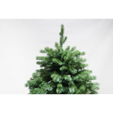 Brad artificial de Craciun, clasic, pentru interior/exterior, inaltime 210 cm, diametru 138 cm, 858 ramuri, Vivimall, verde, suport metalic inclus - vivimall.ro