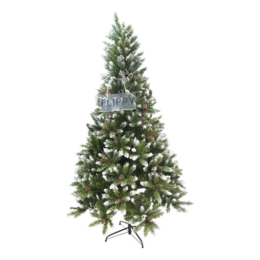 Brad Artificial de Craciun bogat, Vivimall, 1.8 m inaltime, 918 ramuri verzi inzapezite, Verde, Decorat, Interior/ Exterior - vivimall.ro