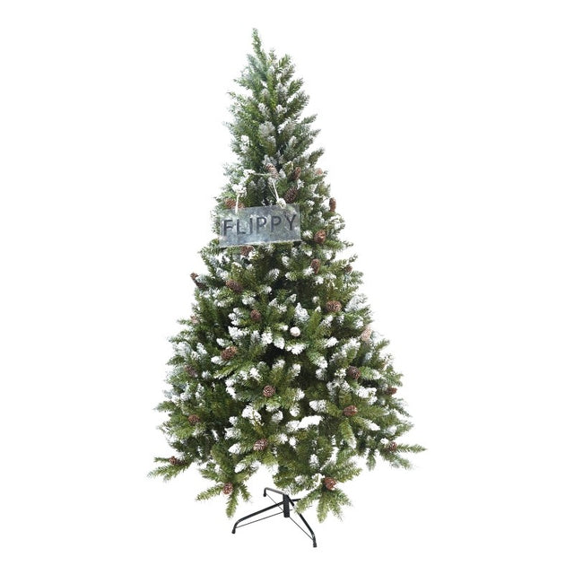 Brad Artificial de Craciun bogat, Vivimall, 1.8 m inaltime, 918 ramuri verzi inzapezite, Verde, Decorat, Interior/ Exterior - vivimall.ro