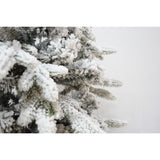 Brad Artificial de Craciun, Vivimall, 1.8 m inaltime, Verde, Pulverizat complet alb-tip zapada, Interior/ Exterior, Bogat 512 ramuri - vivimall.ro