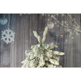 Brad Artificial de Craciun, Vivimall, 1.8 m inaltime, Verde, Pulverizat complet alb-tip zapada, Interior/ Exterior, Bogat 512 ramuri - vivimall.ro