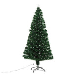 Brad Artificial de Craciun, Vivimall, 1.80 m inaltime, Verde, Becuri Led incluse in ramuri, Diametru inferior 137 cm, Interior/ Exterior - vivimall.ro