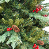 Brad Artificial bogat de Craciun Premium, Vivimall, 2.10 m inaltime, suport metalic inclus, Verde, Decorat, Interior/ Exterior, 1172 ramuri - vivimall.ro