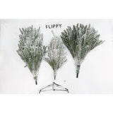 Brad Artificial de Craciun, Vivimall, 2.10 m inaltime, Verde, Pulverizat alb-tip zapada, Diametru inferior 130 cm, Interior/ Exterior - vivimall.ro