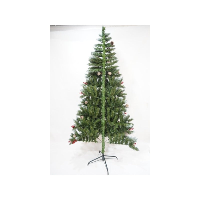 Műfenyő, Szekcionálható, Falra/Sarokba, 1,50 M Magasság, Díszített, Alsó Átmérő 83 Cm, Beltéri/Kültéri