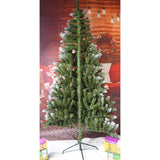 Brad Artificial de Craciun, Vivimall, Sectionat pentru Perete/ Colt, 2.10 m inaltime, Verde, Decorat, Diametru Inferior 106 cm, Interior/ Exterior - vivimall.ro