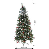 Brad Artificial de Craciun, Vivimall, Sectionat pentru Perete/ Colt, 2.10 m inaltime, Verde, Decorat, Diametru Inferior 106 cm, Interior/ Exterior - vivimall.ro