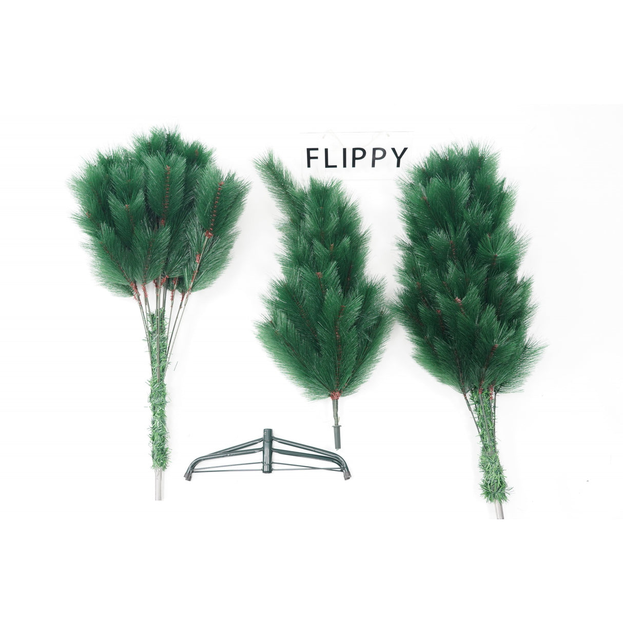 Brad artificial de Craciun tip pin, clasic, pentru interior/exterior, inaltime 180 cm, Vivimall, verde, suport metalic inclus - vivimall.ro