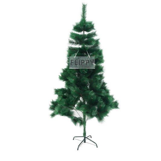 Brad artificial de Craciun tip pin, clasic, pentru interior/exterior, inaltime 180 cm, Vivimall, verde, suport metalic inclus - vivimall.ro