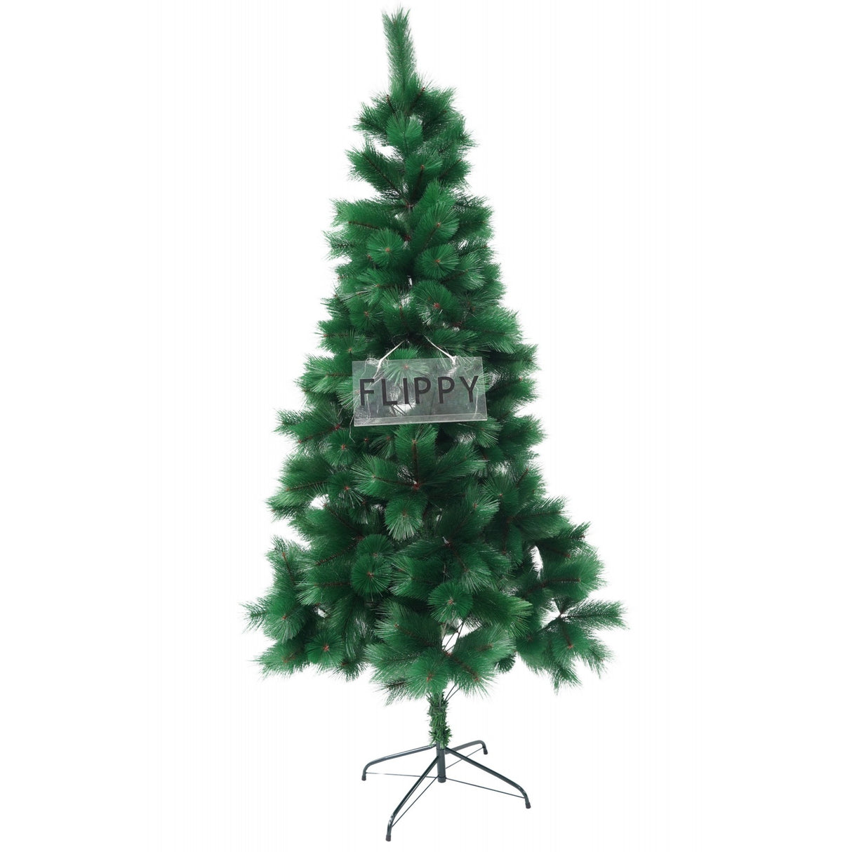 Műfenyő karácsonyfa, fenyő típus, magasság 210 cm, átmérő 115 cm, ​​350 ág, 3D tűkkel, 12 cm, fém talppal