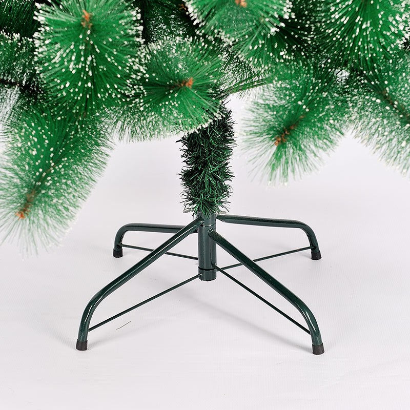 Brad artificial de Craciun tip pin nins, pentru interior/exterior, inaltime 180 cm, Vivimall, verde, suport metalic inclus - vivimall.ro