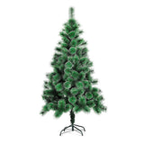 Műfenyő, hófehér, beltéri/kültéri, 90 cm magas, műanyag talppal