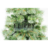 Brad artificial de Craciun tip pin, pentru interior/exterior, inaltime 150 cm, diametru 92 cm, 400 ramuri, Vivimall, verde, suport metalic inclus - vivimall.ro