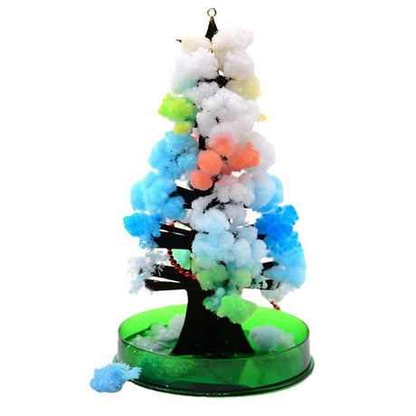 Brad Copac de Hartie Infloritor pe Apa, Flippy, Jucarie Brad Magic Infloritor de Craciun, Crestere Lenta in 8-24 h, Decoratiune de Craciun, 16.5 x 9.5 x 9.5 cm, Multicolor - vivimall.ro