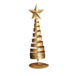 Brad de Craciun Ornament, Vivimall, Decoratiune Brad micut din Metal, inaltime 20 x 6.5 x6.5 cm, Ornament de Craciun, Auriu - vivimall.ro