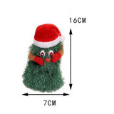 Bradut Dansator si Cantaret, Vivimall, Decoratiune de Craciun, Jucarie Interactiva, 16 cm Inaltime, Verde - vivimall.ro