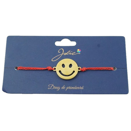 Bratara Aurie Inox Smiley Face - vivimall.ro
