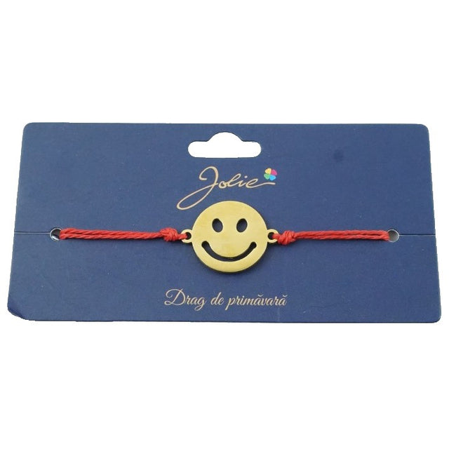 Bratara Aurie Inox Smiley Face - vivimall.ro