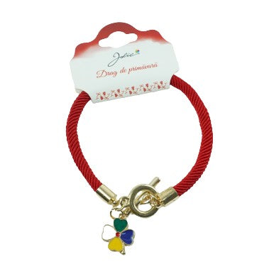 Martisor Bratara Aurie Jolie V10 Trifoi - vivimall.ro