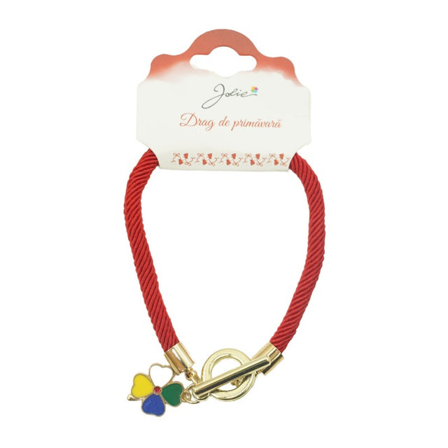 Martisor Bratara Aurie Jolie V10 Trifoi - vivimall.ro