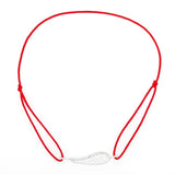 Bratara Snur Reglabil, Argint 925, Aripa cu Pietre, Jolie Silver, 0.9 g, 2.5 cm x 0.8 cm - vivimall.ro