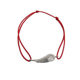 Bratara Snur Reglabil, Argint 925, Aripa cu Pietre, Jolie Silver, 0.9 g, 2.5 cm x 0.8 cm - vivimall.ro