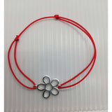 Bratara Snur Reglabil, Argint 925, Floare 5 Petale, Jolie Silver, 1.1 g, 2 cm x 2 cm - vivimall.ro